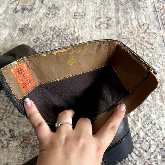 Harley Davidson Ashby Square Toe Harness Motorcycle Brown Leather Boots SZ 9.5 - Picture 12 of 12